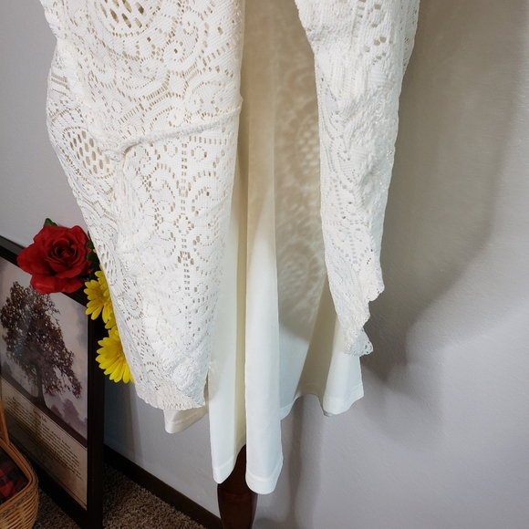 Romeo & Juliet Cream of the Crop Lace Skater Dress Y2K Summer Bohemian - Picture 11 of 15